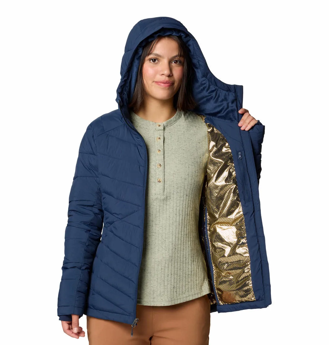Columbia Women Blue Omni-Heat Infinity Joy Peak II Hooded Jacket