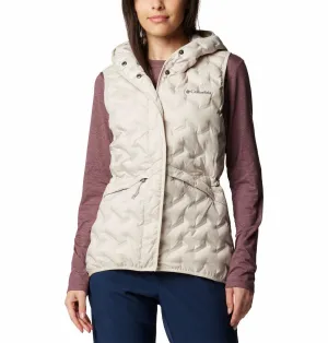 Columbia Women Brown Omni-Heat Reflective Delta Ridge II Hooded Vest