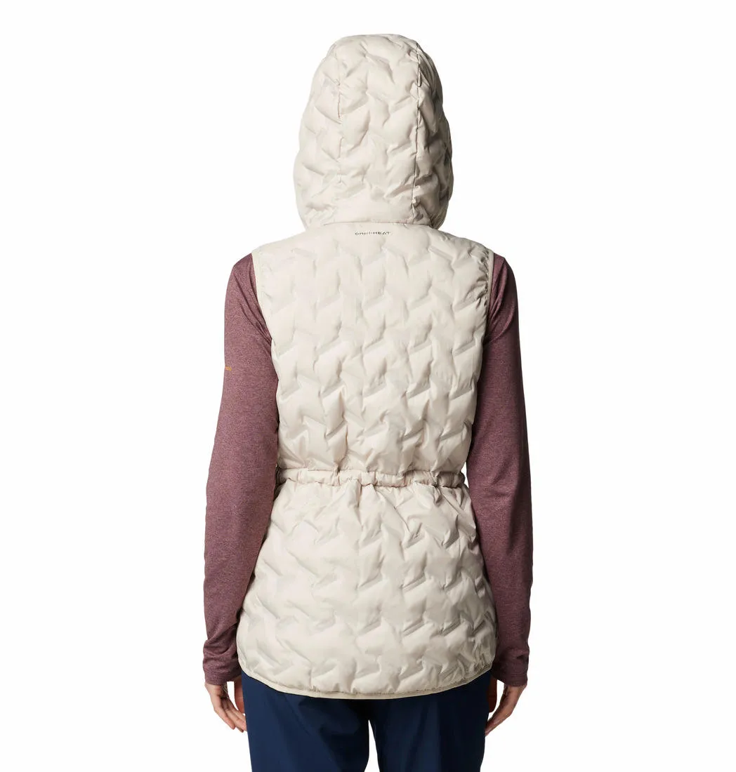 Columbia Women Brown Omni-Heat Reflective Delta Ridge II Hooded Vest