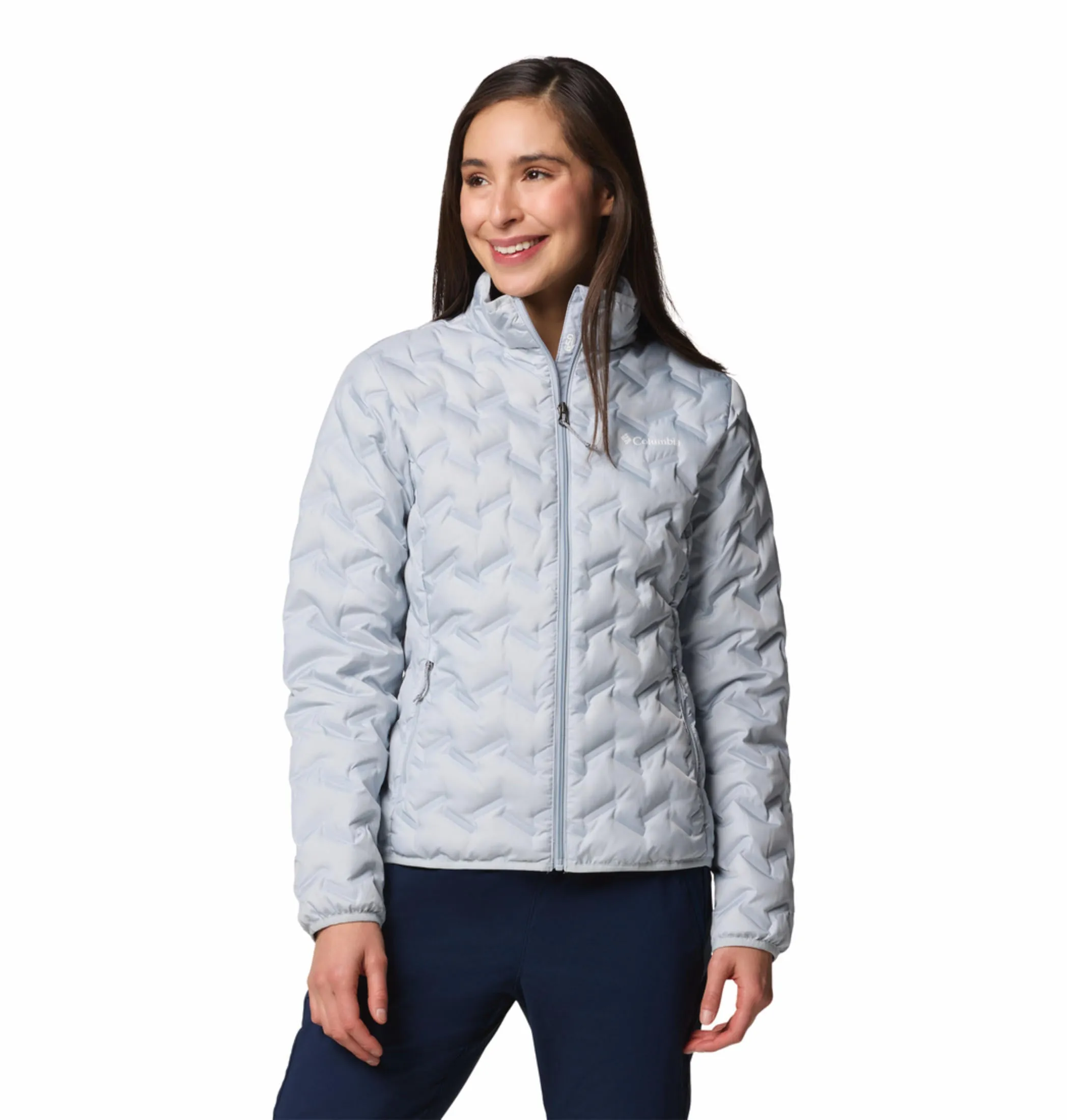 Columbia Women Grey Omni-Heat Reflective Delta Ridge II Down Jacket