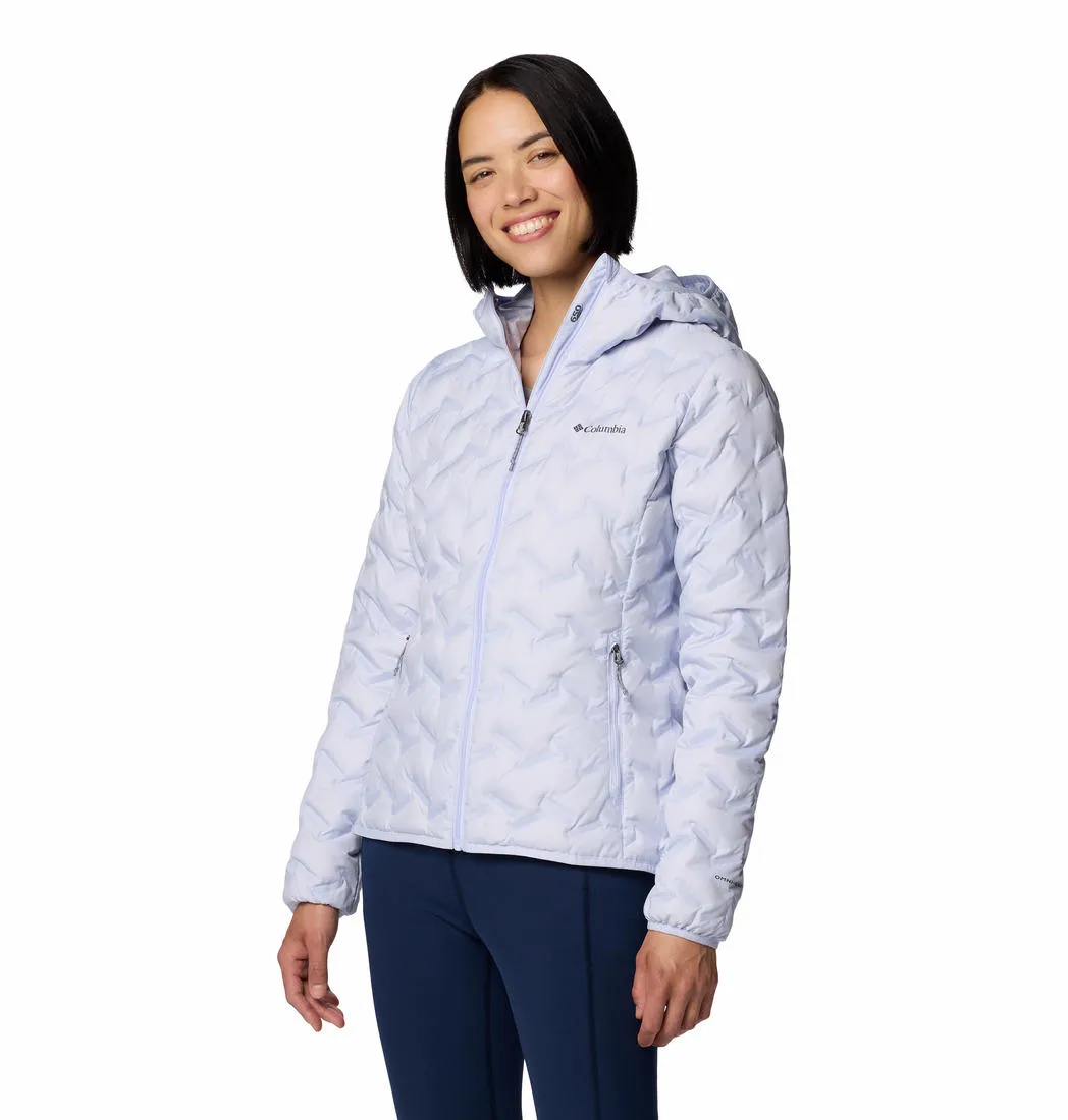 Columbia Women Purple Omni-Heat Reflective Delta Ridge II Hooded Down Jacket