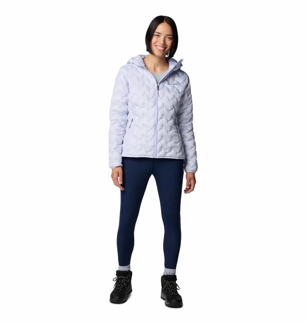 Columbia Women Purple Omni-Heat Reflective Delta Ridge II Hooded Down Jacket