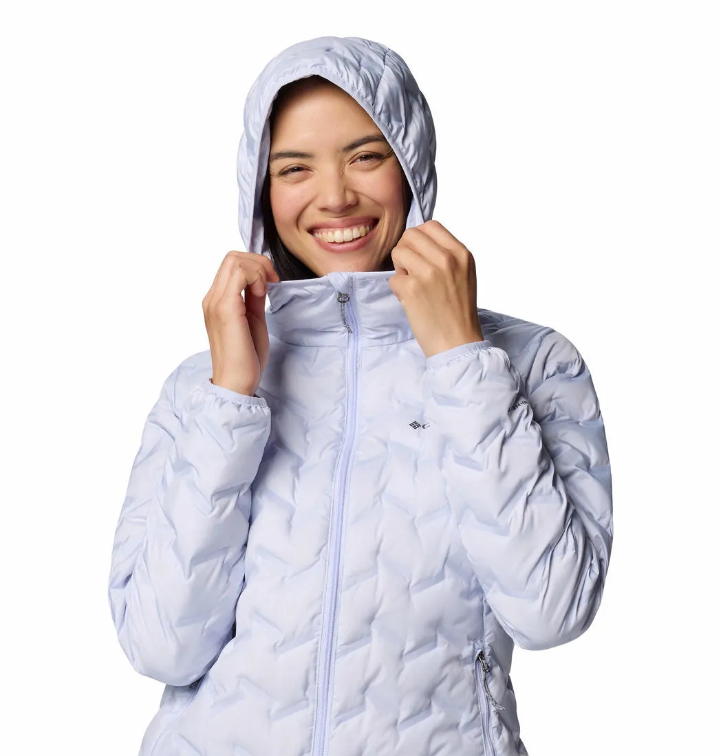 Columbia Women Purple Omni-Heat Reflective Delta Ridge II Hooded Down Jacket