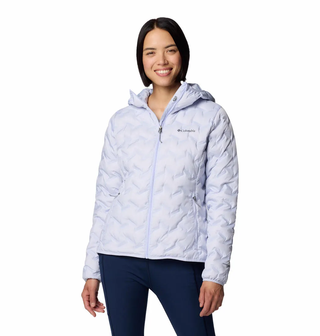 Columbia Women Purple Omni-Heat Reflective Delta Ridge II Hooded Down Jacket