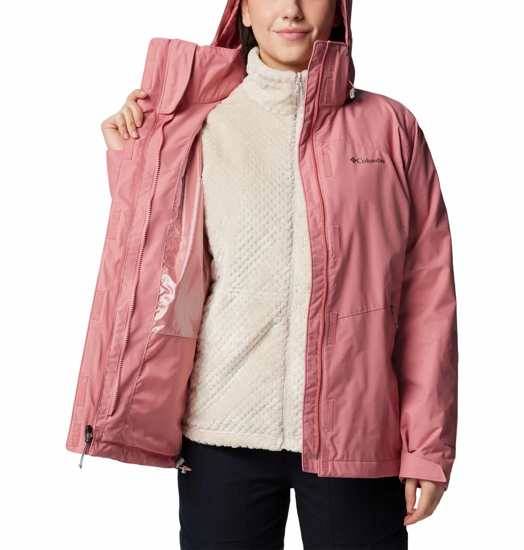 Columbia Women Red Omni-Heat Reflective Bugaboo III Inetrchangeable Jacket