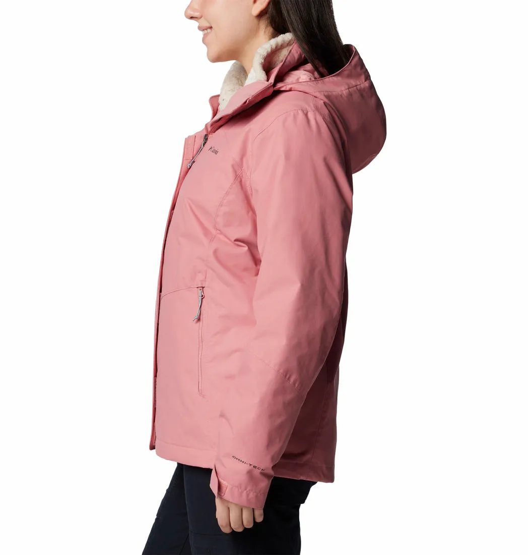 Columbia Women Red Omni-Heat Reflective Bugaboo III Inetrchangeable Jacket