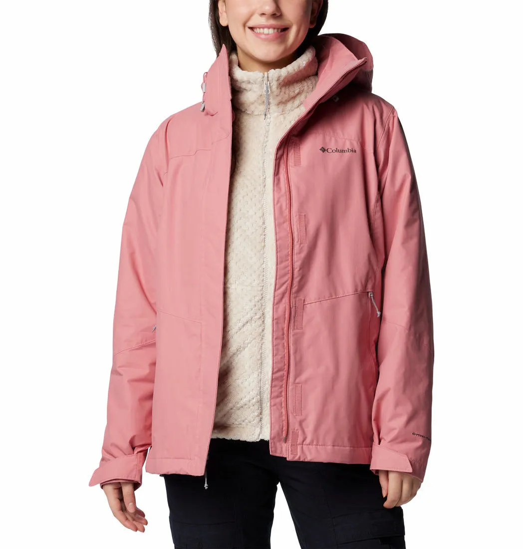 Columbia Women Red Omni-Heat Reflective Bugaboo III Inetrchangeable Jacket