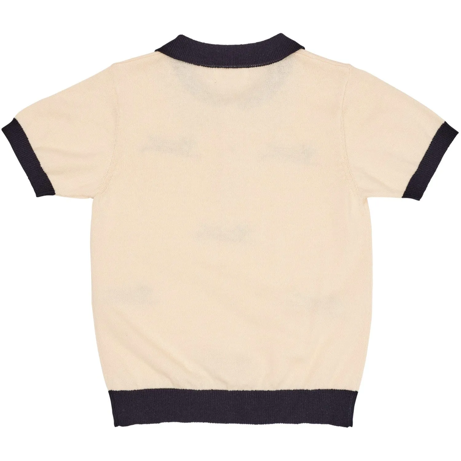 COPENHAGEN COLORS Cream/Navy Comb. Polo W. Embroidery