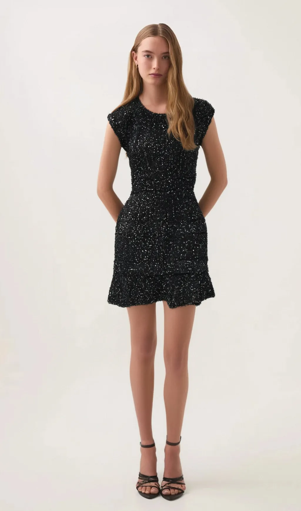 Cordelia sequin-embellished tiered mini dress Gloria Lanvin