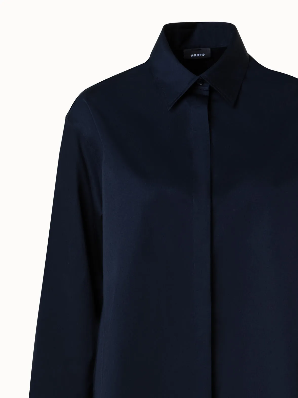 Cotton-Gabardine Blouse Akris