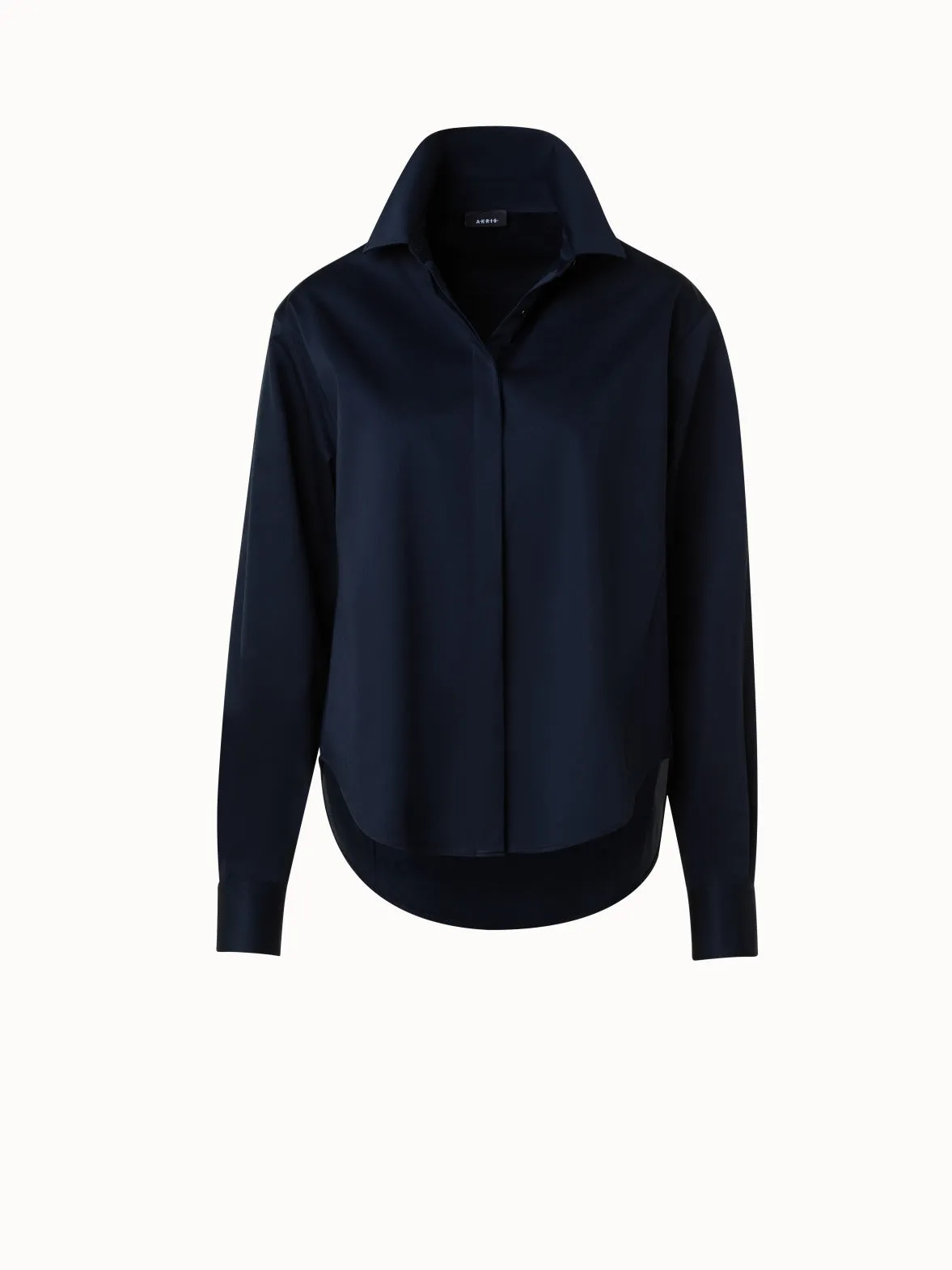 Cotton-Gabardine Blouse Akris