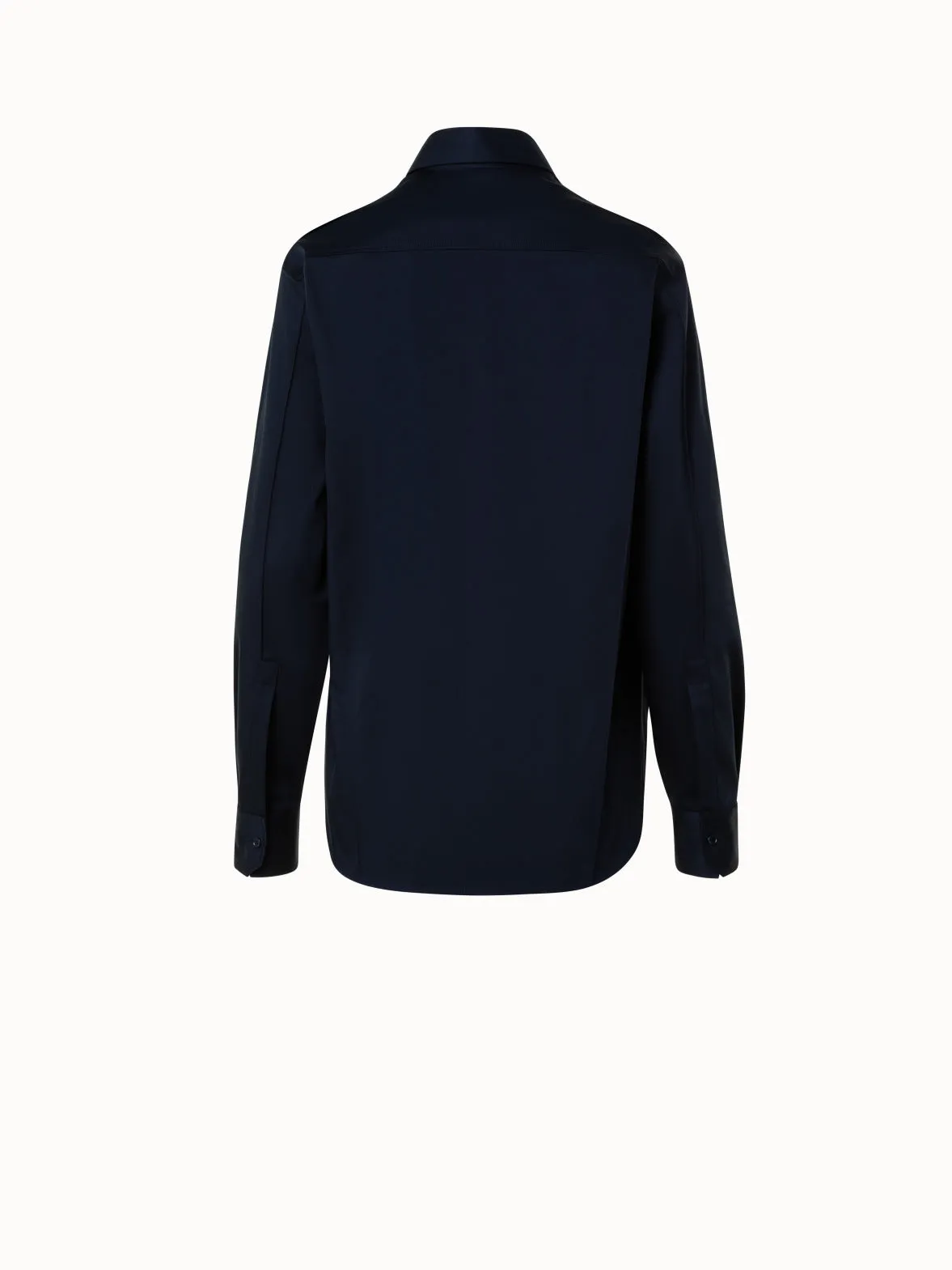 Cotton-Gabardine Blouse Akris