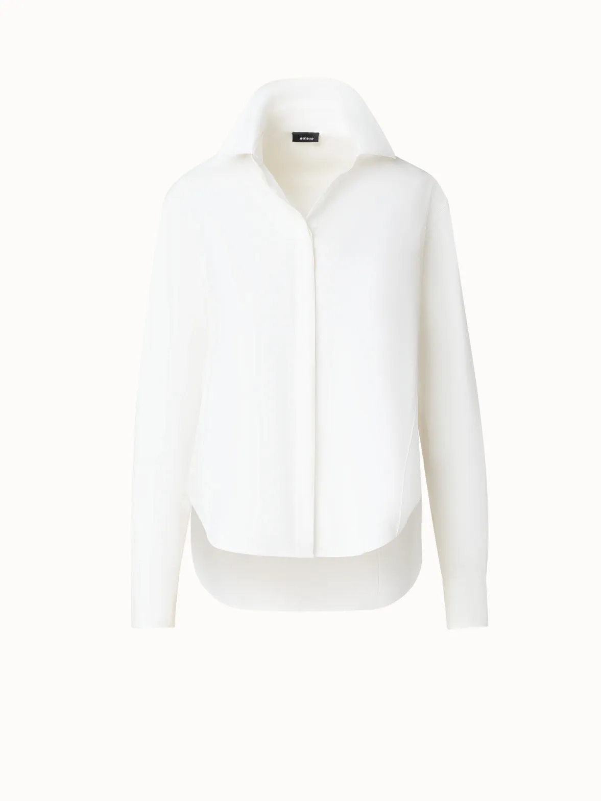 Cotton-Gabardine Blouse Akris