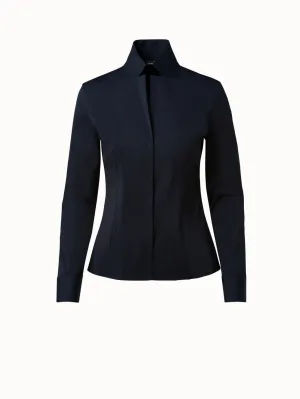 Cotton Stretch Blouse Akris