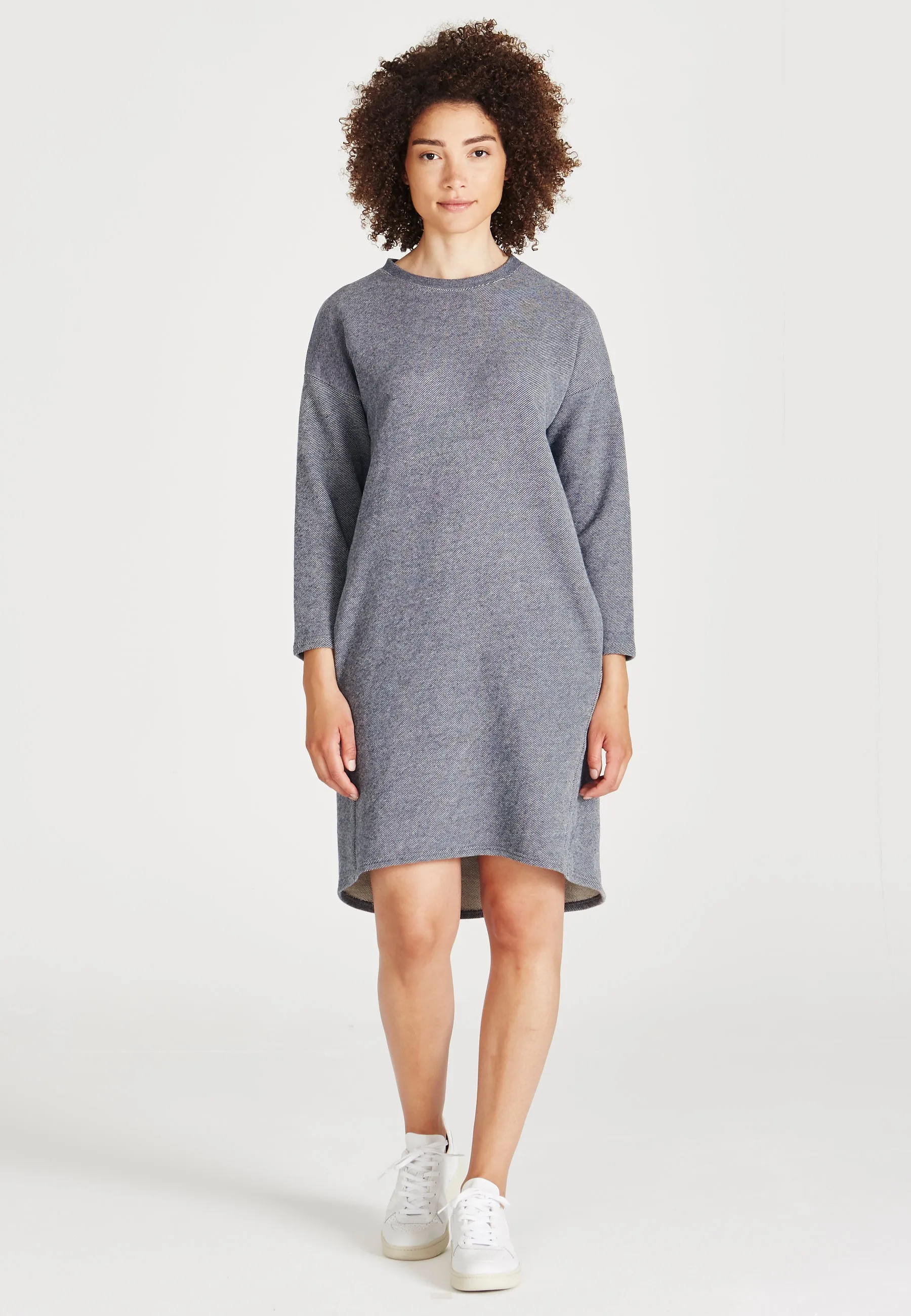 Cotton sweat dress HELEN - Blue Givn Berlin