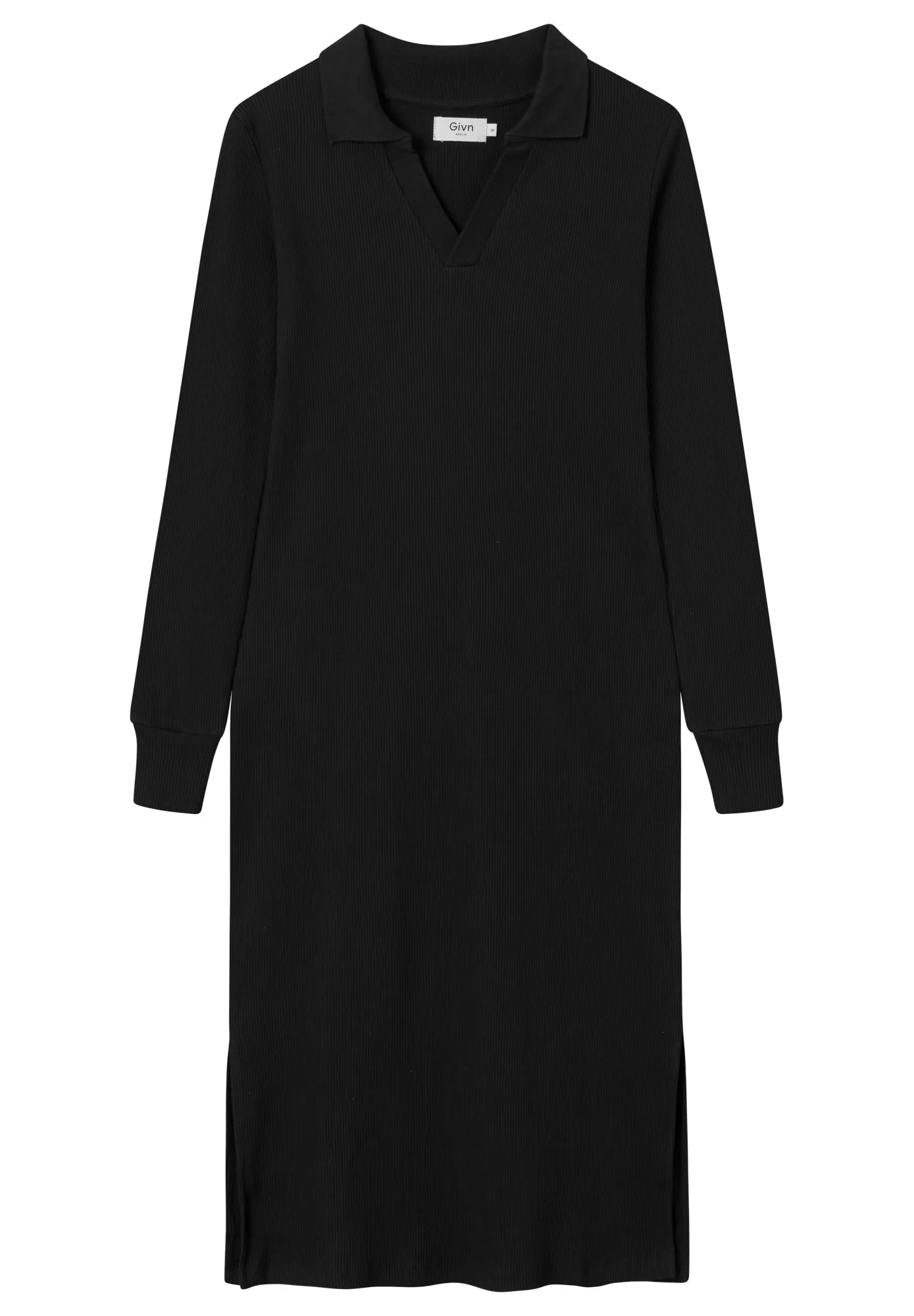 Dress ALEJA organic cotton - Black (Rib) Givn Berlin