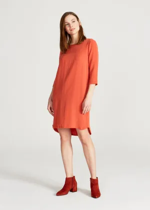 Dress FREYA in TENCEL™ Lyocell - Dark Coral (Tencel) Givn Berlin