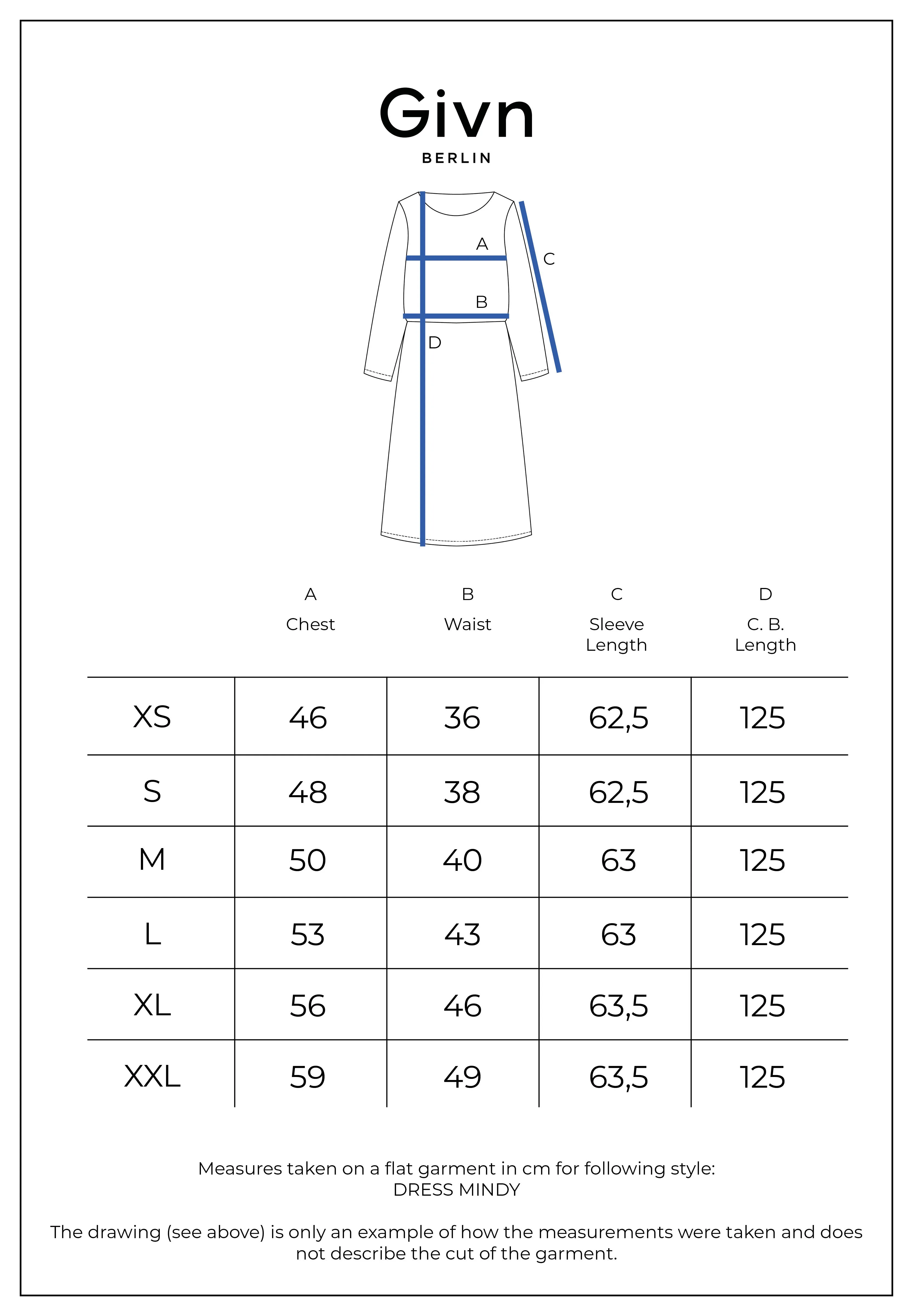Dress MINDY from LENZING™ ECOVERO™ - Deep Blue Givn Berlin