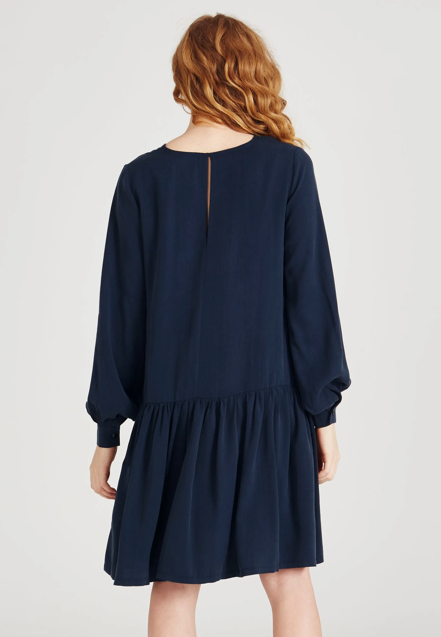 Dress ROMY in TENCEL™ Lyocell - Midnight Blue (Tencel) Givn Berlin