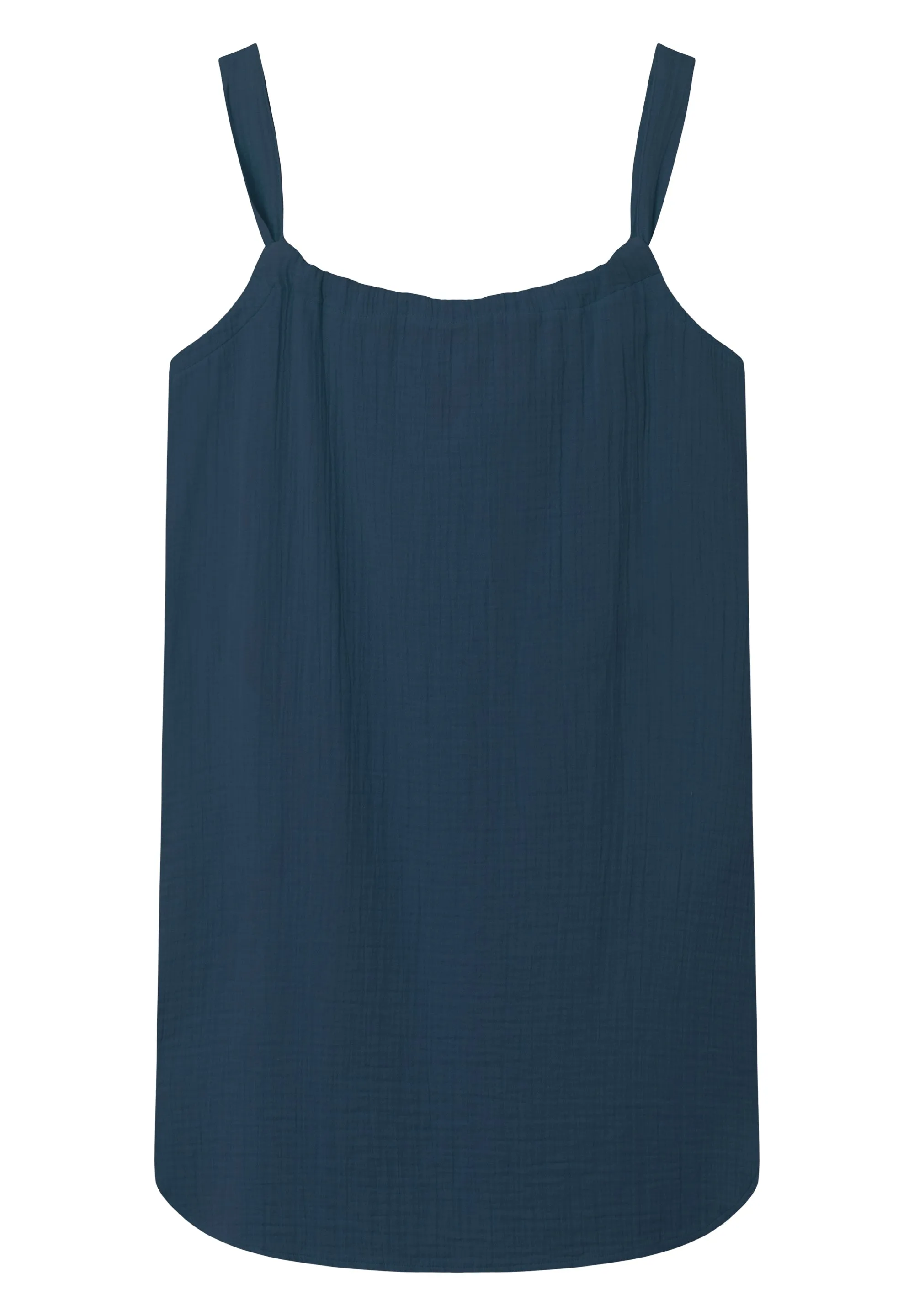 ELIF organic cotton muslin dress - Midnight Blue Givn Berlin