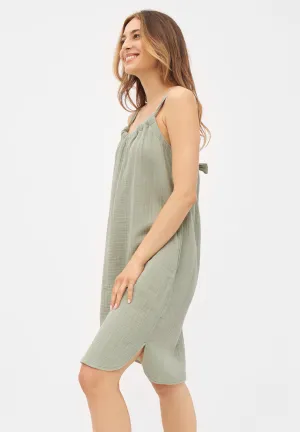 ELIF organic cotton muslin dress - Sage Givn Berlin