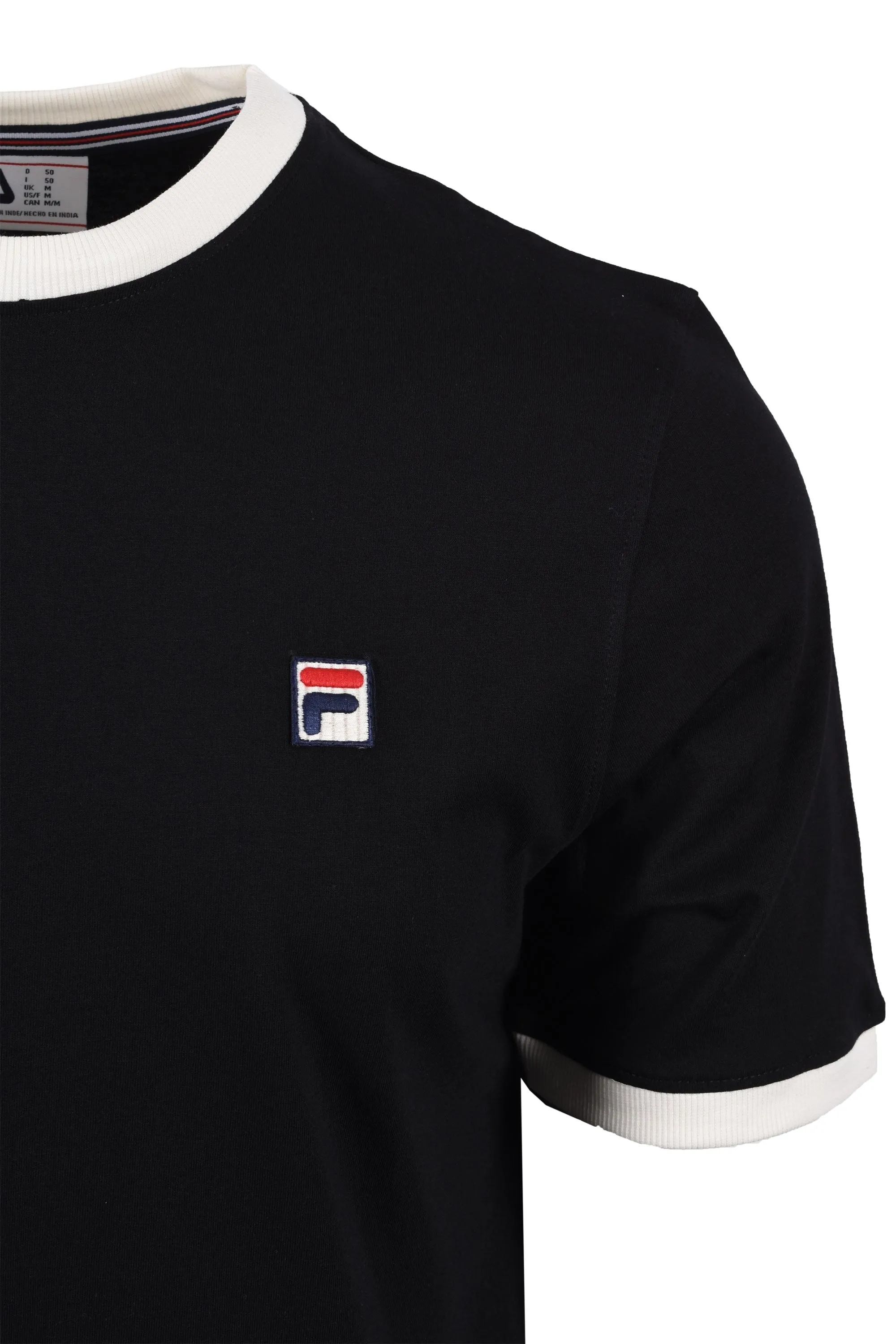 Fila Marconi Essential Ringer Tee Black/Gardenia