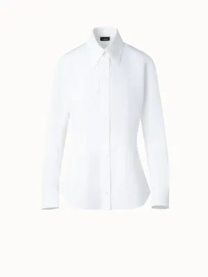 Fitted Cotton Blouse Akris