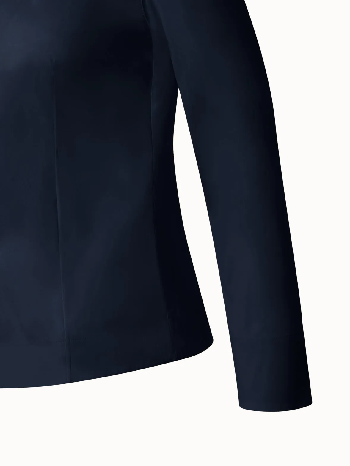 Fitted Cotton Blouse with Stretch Akris