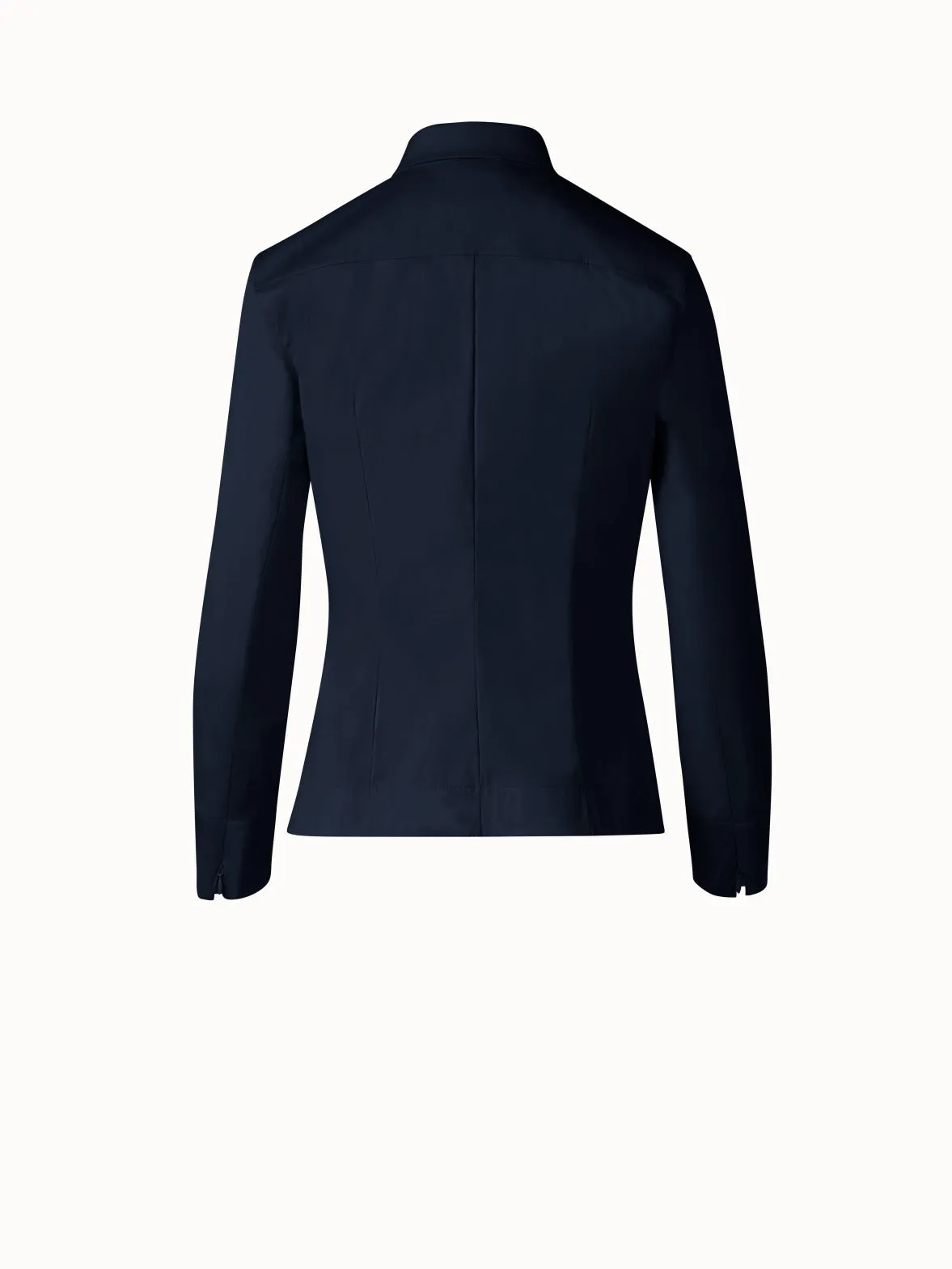 Fitted Cotton Blouse with Stretch Akris