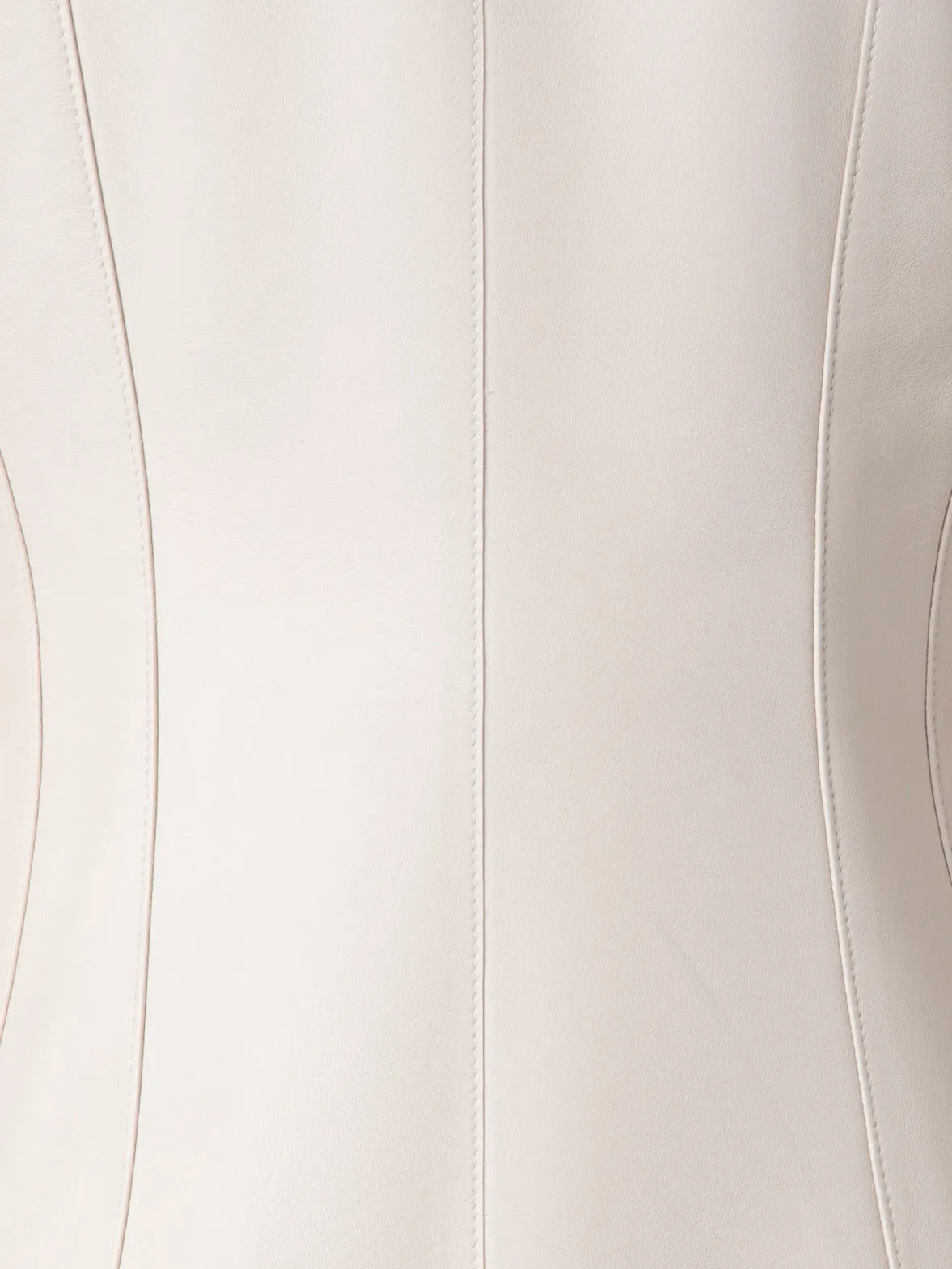 Fitted Leather Blouse Akris