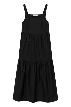 Flounce Dress GBFABIENNE Made From Organic Cotton - Black Givn Berlin