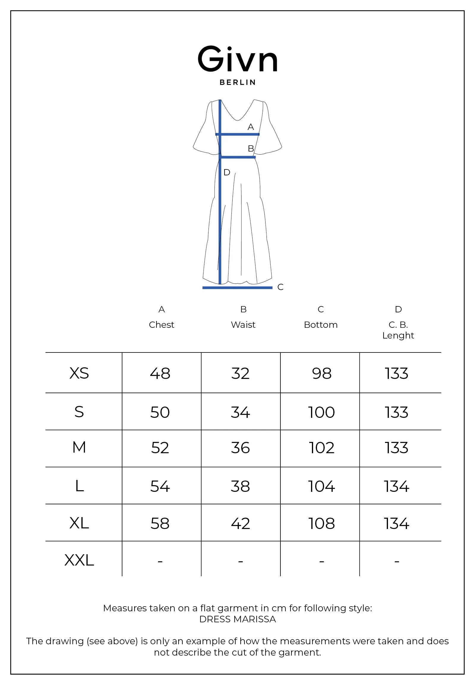 Flounce dress MARISSA in TENCEL™ REFIBRA™ Lyocell - Midnight Blue (Refibra) Givn Berlin