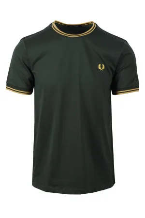Fred Perry Twin Tipped T-shirt Court Green/Honeycomb