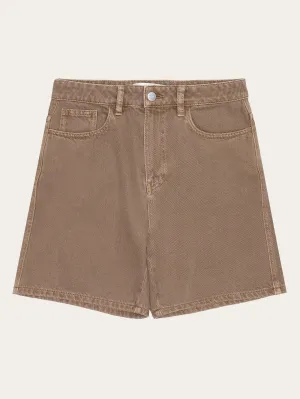 GALE straight mid-rise twill 5-pocket shorts - GOTS/Vegan - Tiramisu Knowledge Cotton