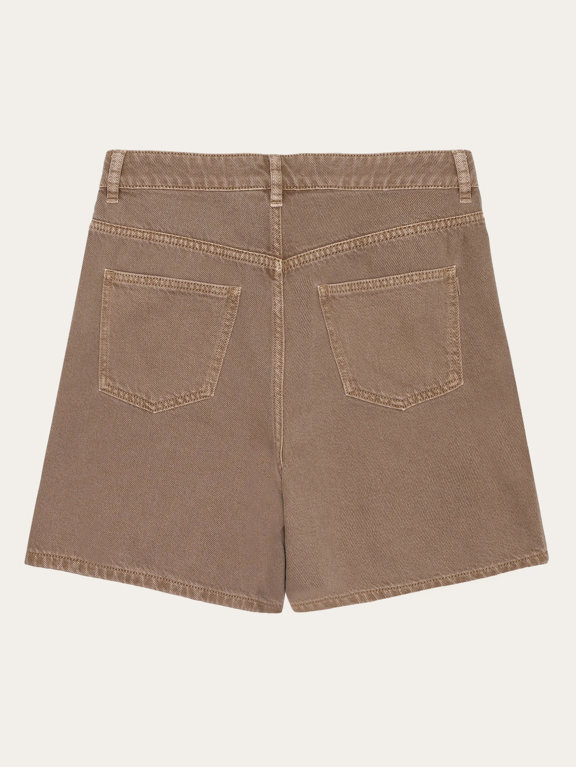 GALE straight mid-rise twill 5-pocket shorts - GOTS/Vegan - Tiramisu Knowledge Cotton