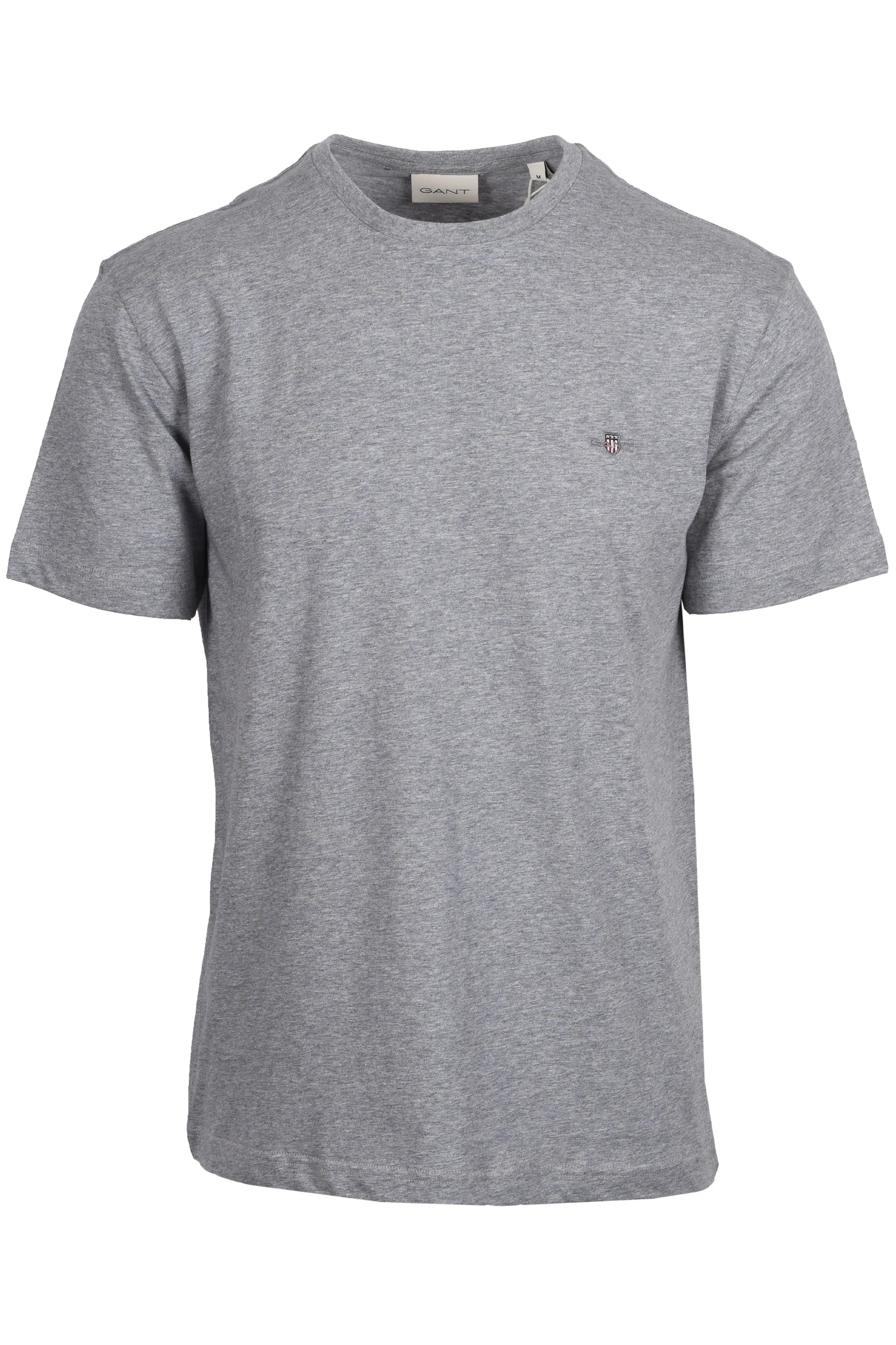 Gant Reg Shield Ss T-shirt Grey Melange