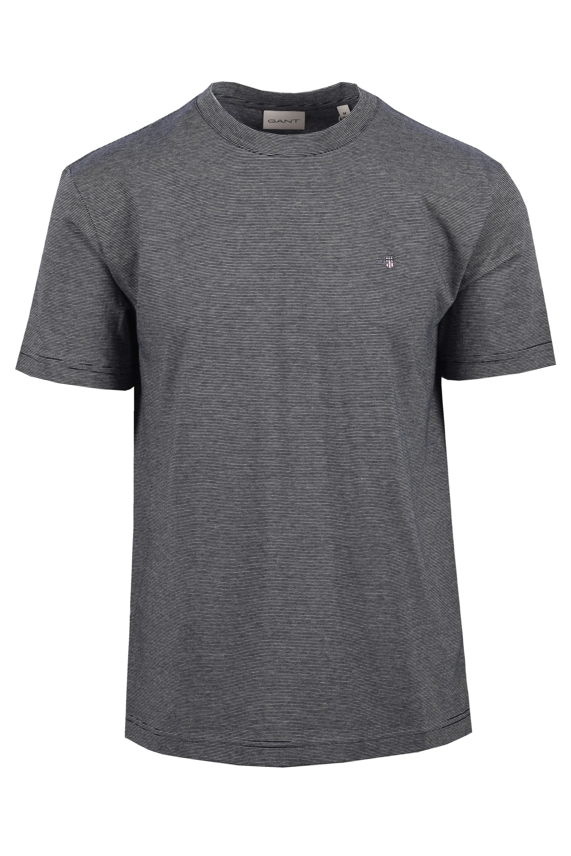 Gant Small Stripe T Shirt Evening Blue