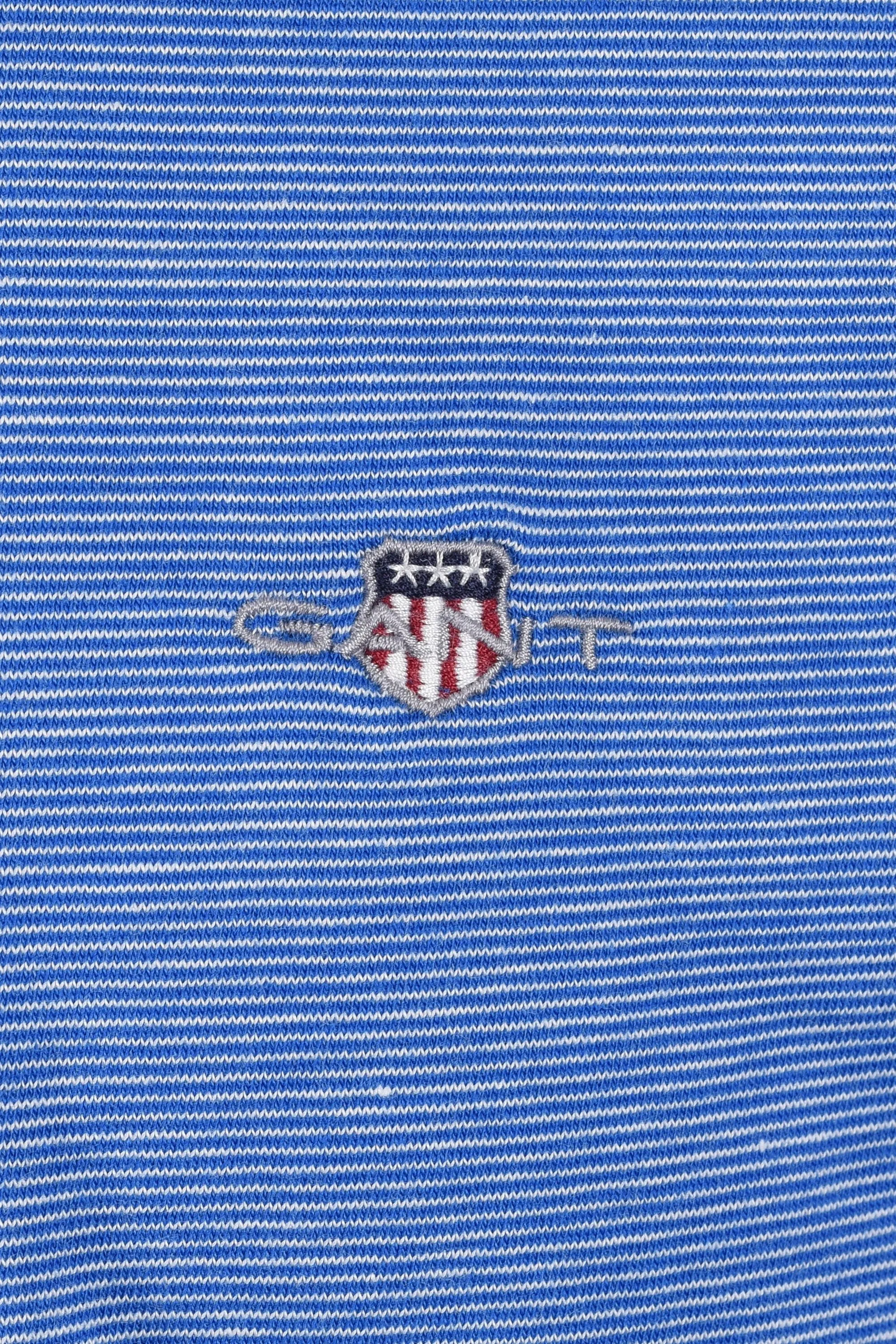 Gant Small Stripe T Shirt Lapis Blue