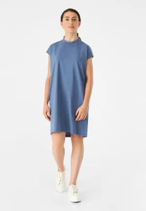 GBCAITY loose fit jersey dress made from organic cotton - Steel Blue Givn Berlin