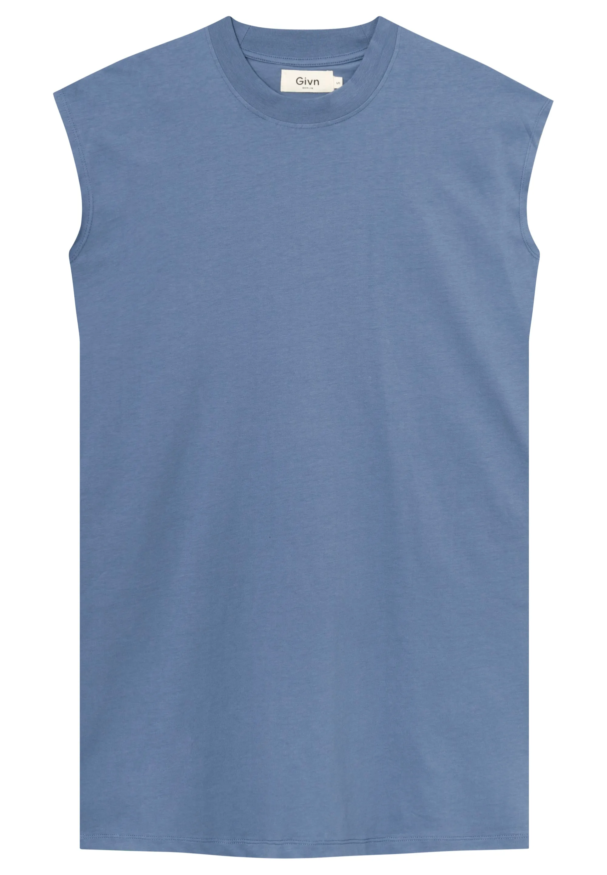 GBCAITY loose fit jersey dress made from organic cotton - Steel Blue Givn Berlin