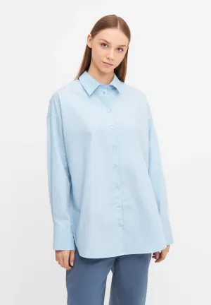 GBCOSIMA loose fit blouse in organic cotton - Ice Blue Givn Berlin