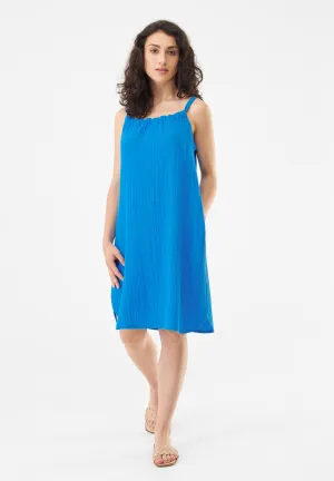GBELIF muslin dress made of organic cotton with adjustable straps - French Blue (muslin) Givn Berlin