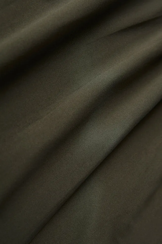 GBIVA blouse from LENZING™ ECOVERO™ with stand-up collar - Dark Olive Givn Berlin
