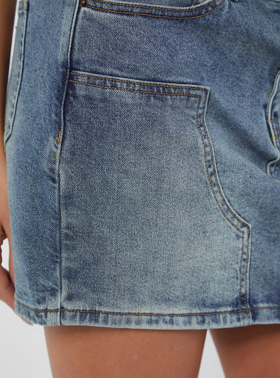 Guess Originals Panel Denim Mini Skirt Guess