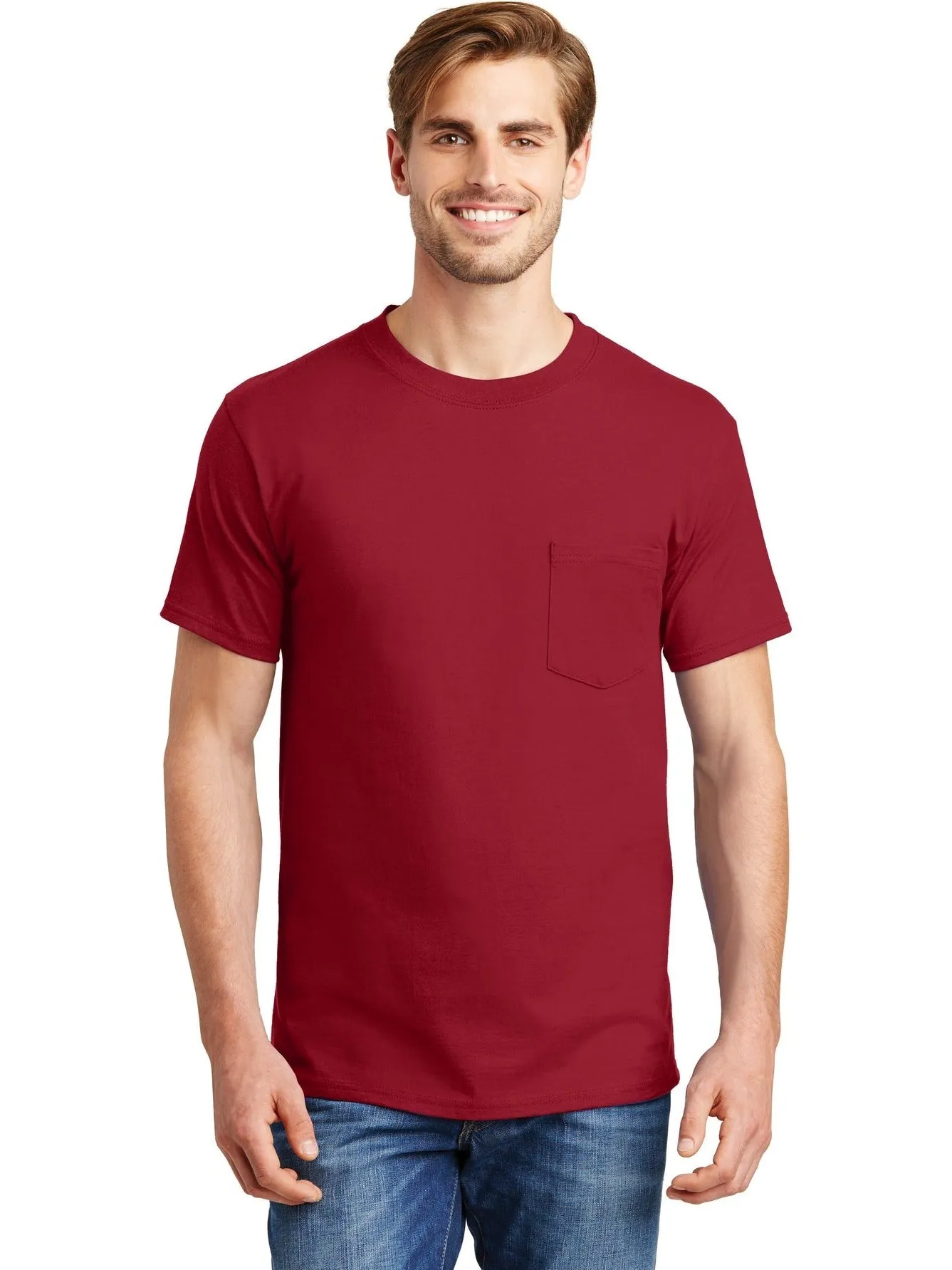 Hanes Beefy T-Shirt with Pocket