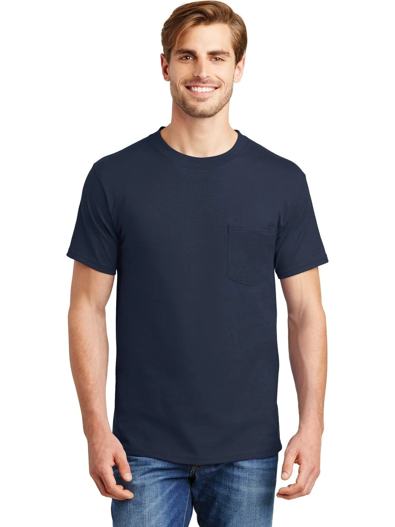 Hanes Beefy T-Shirt with Pocket
