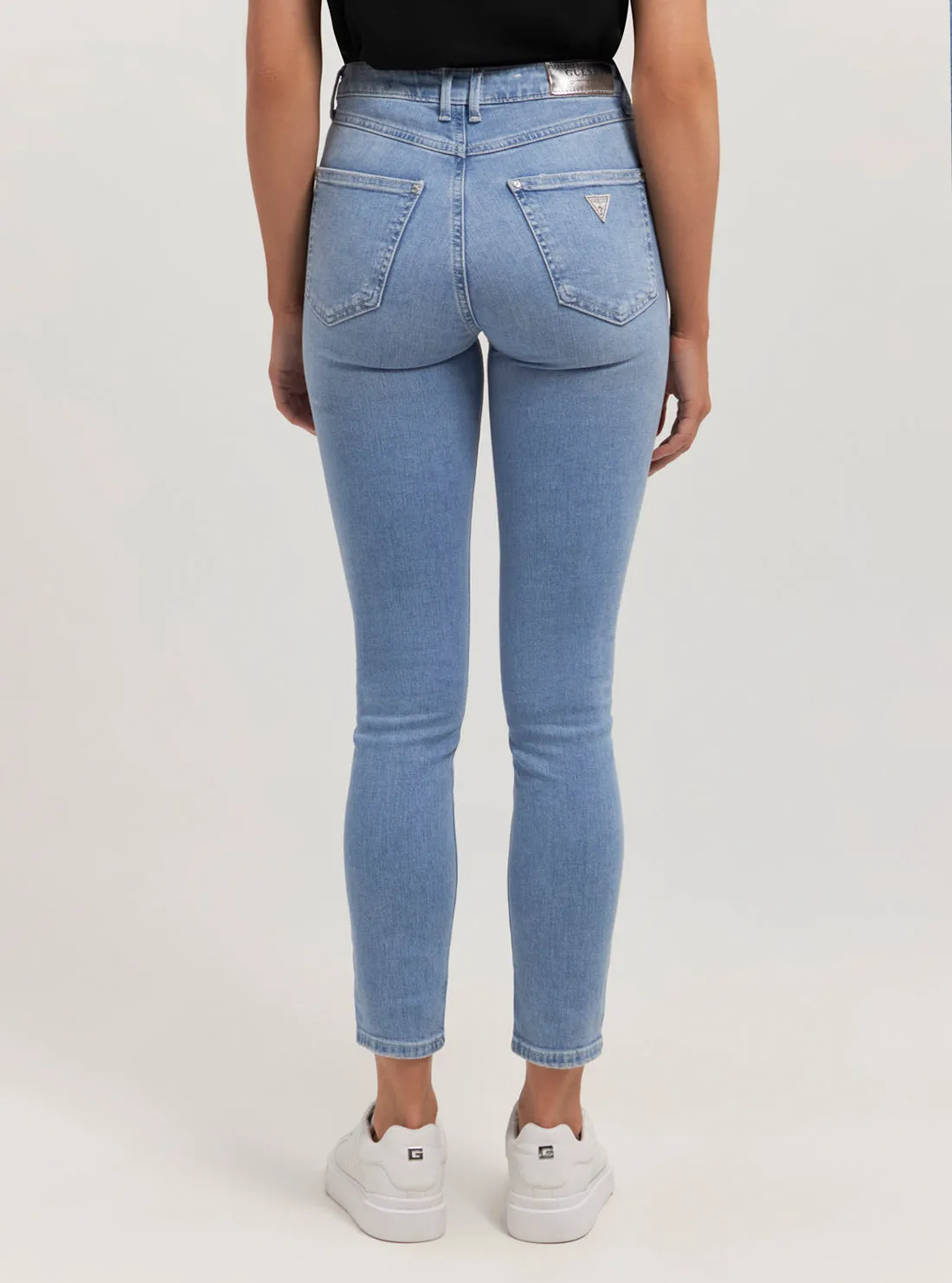 High-Rise 1981 Skinny Denim Jeans In Mid Wash Guess