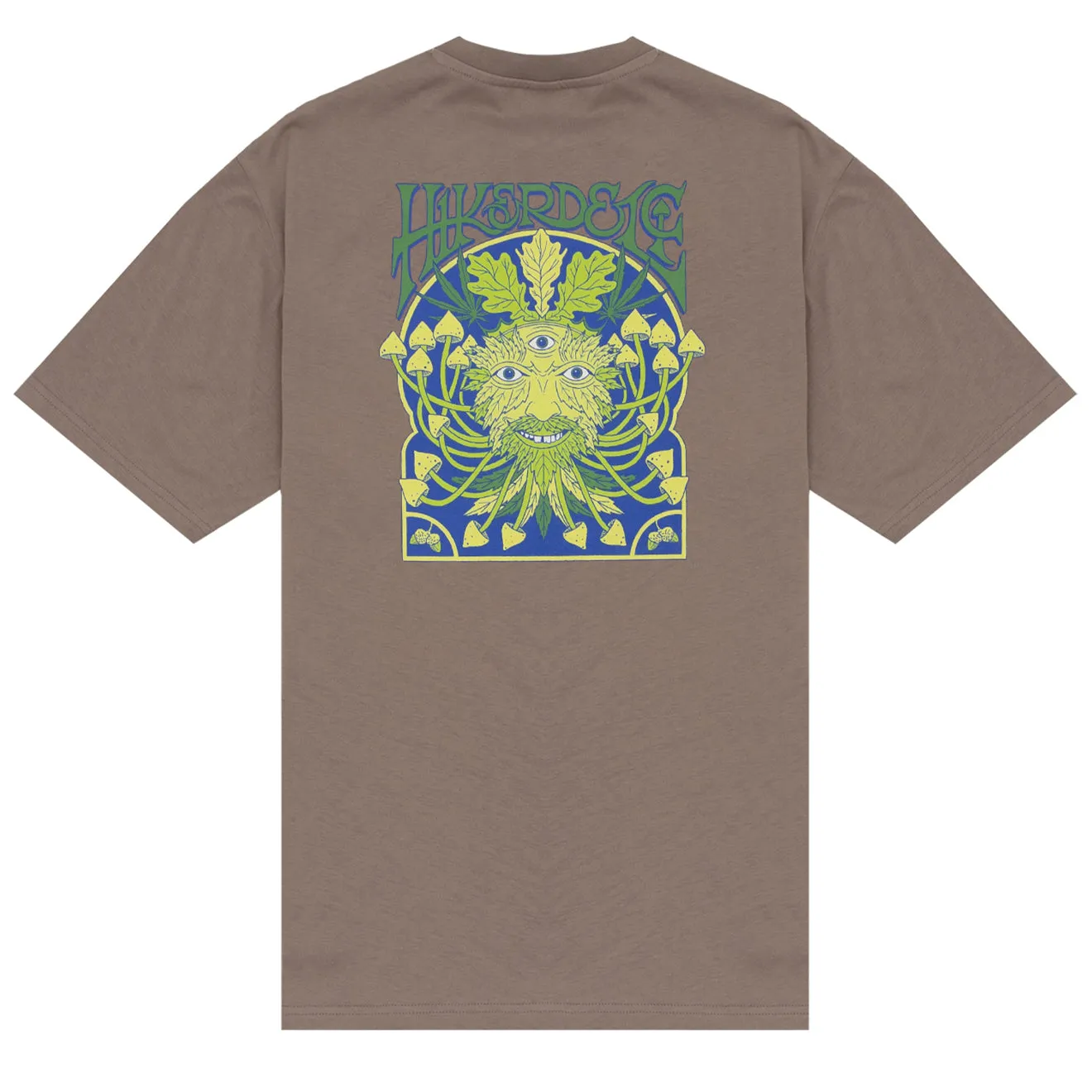 Hikerdelic Green Man SS T-Shirt - Mushroom