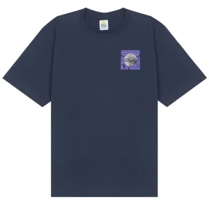 Hikerdelic Peak Meets Precinct SS T-Shirt Navy