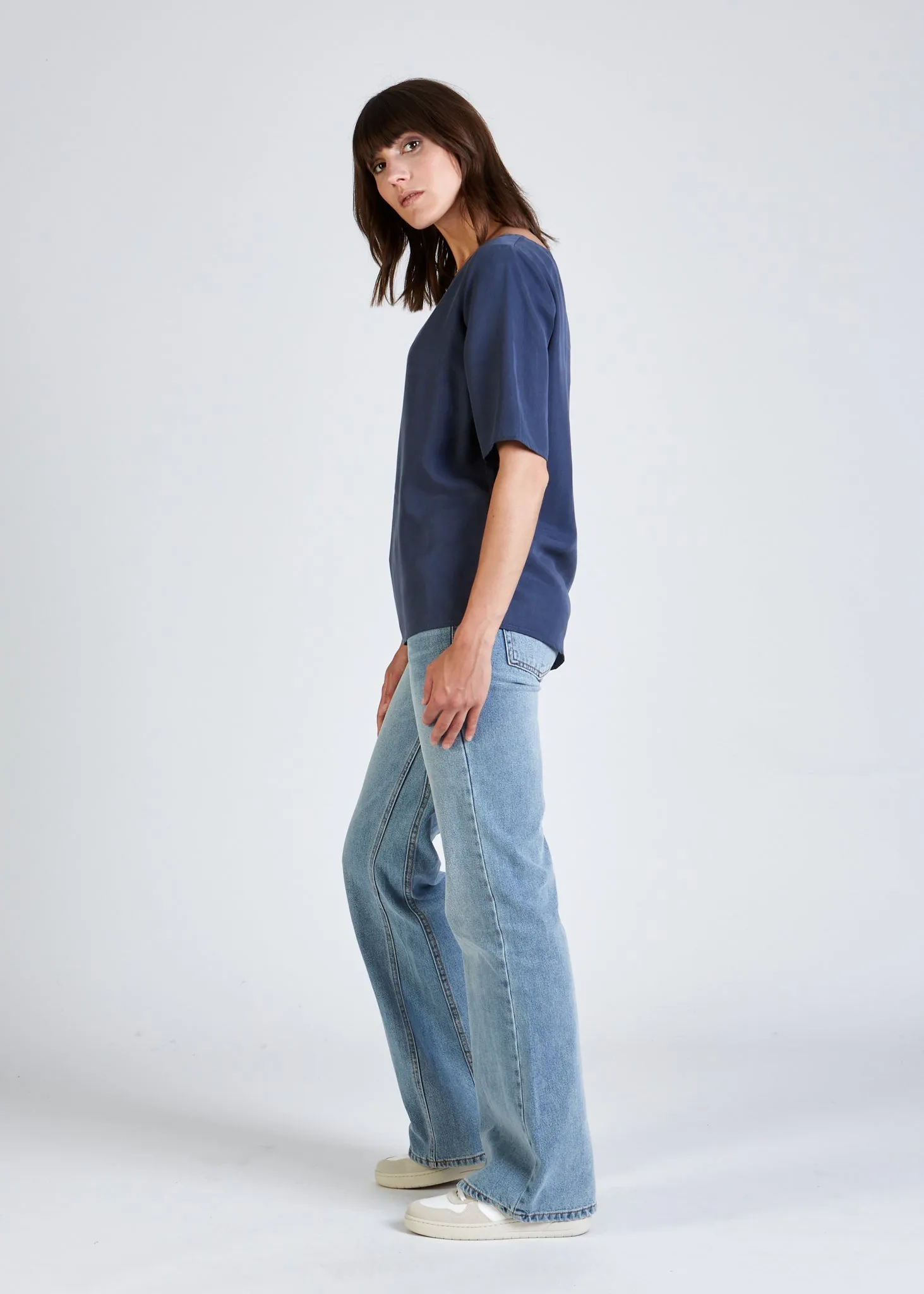 ISLA Blouse Shirt Made From TENCEL™ Lyocell - Light Blue Givn Berlin